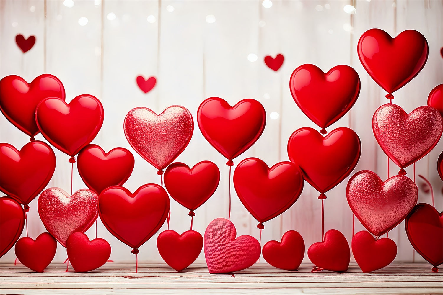 Valentinstag Backdrop Fotografie Rotes Herz Ballon Display Backdrop BRP1-105