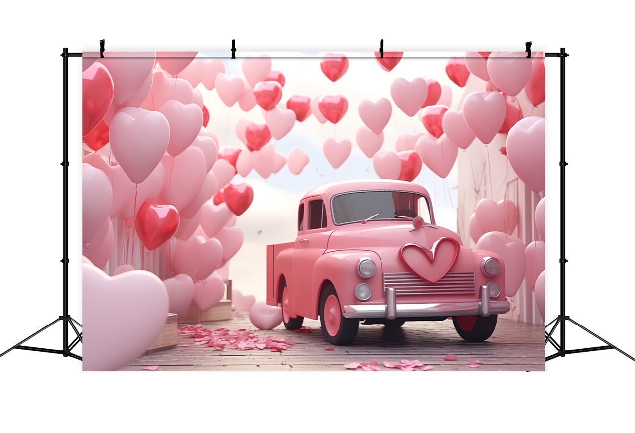 Backdrop Valentinstag Herz Ballon Liebe-Thema LKW Hintergrund BRP1-154