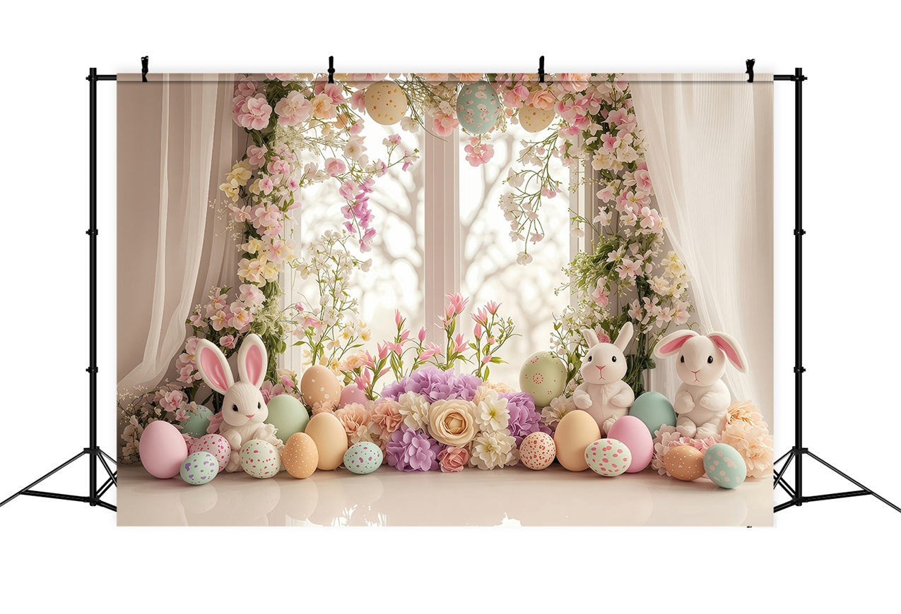Ostern Fotokulisse Charme Fenster Hasen Hintergrund BRP1-213