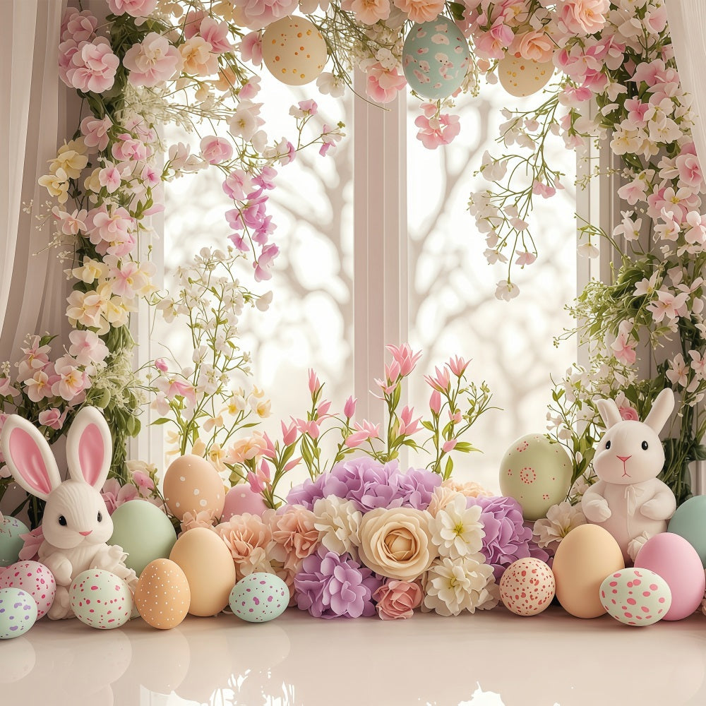 Ostern Fotokulisse Charme Fenster Hasen Hintergrund BRP1-213