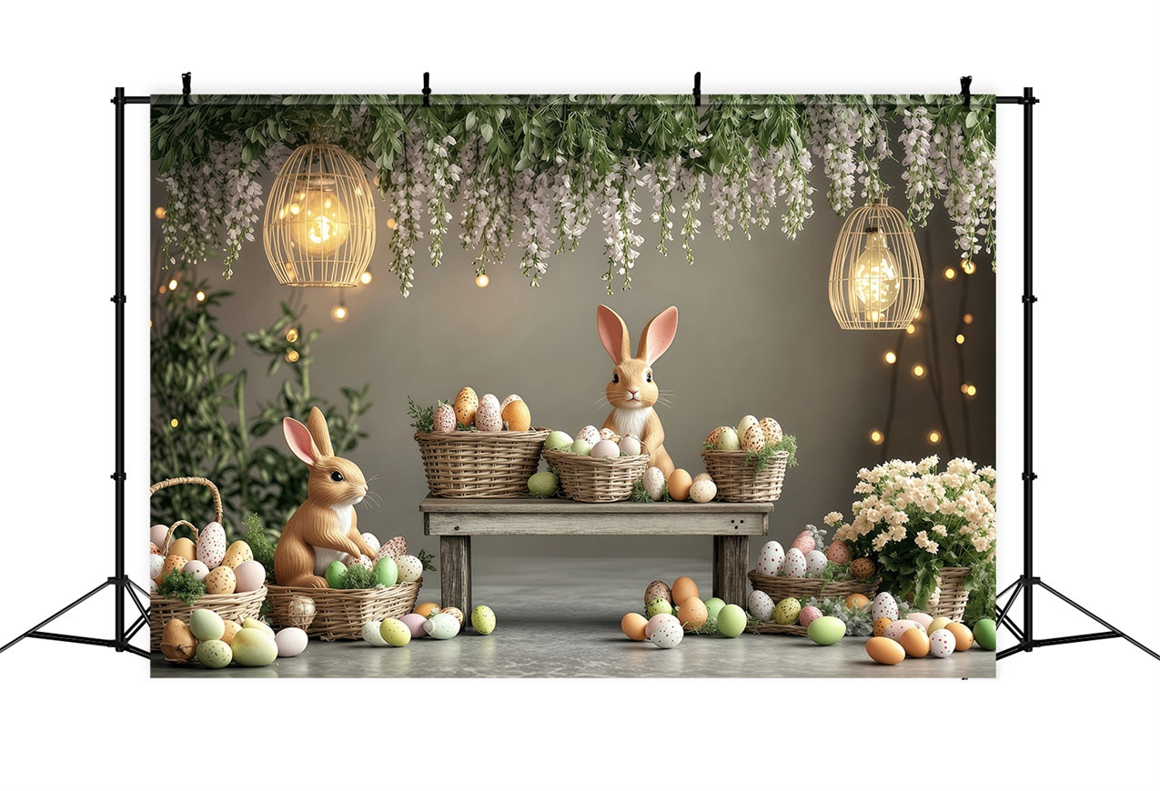 Ostern Bilder Backdrop Pastell Szene Hase Backdrop BRP1-248