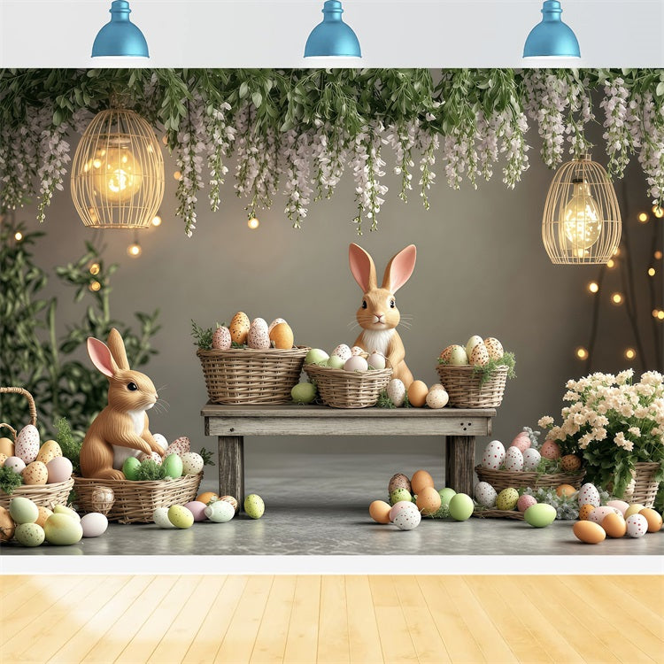 Ostern Bilder Backdrop Pastell Szene Hase Backdrop BRP1-248