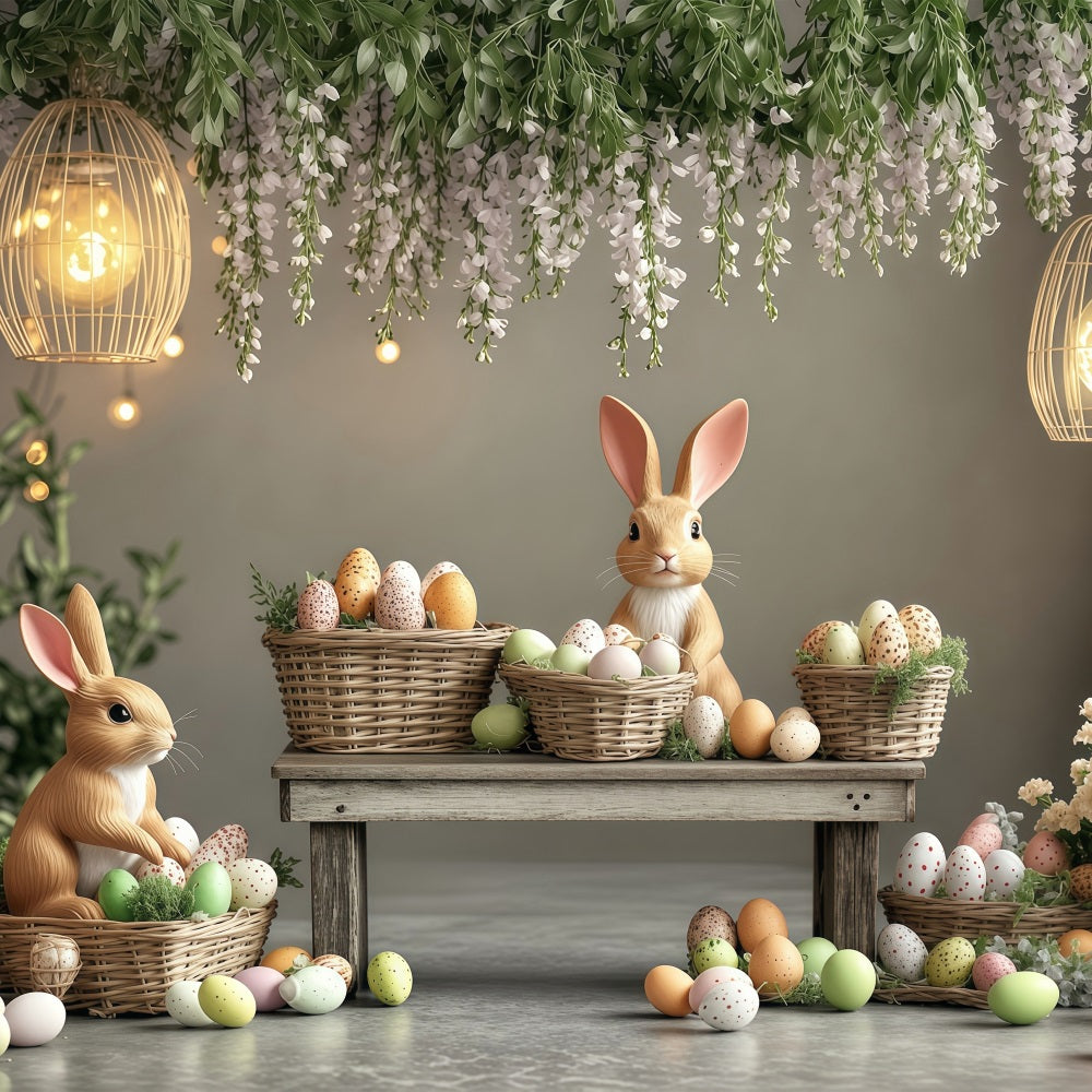 Ostern Bilder Backdrop Pastell Szene Hase Backdrop BRP1-248