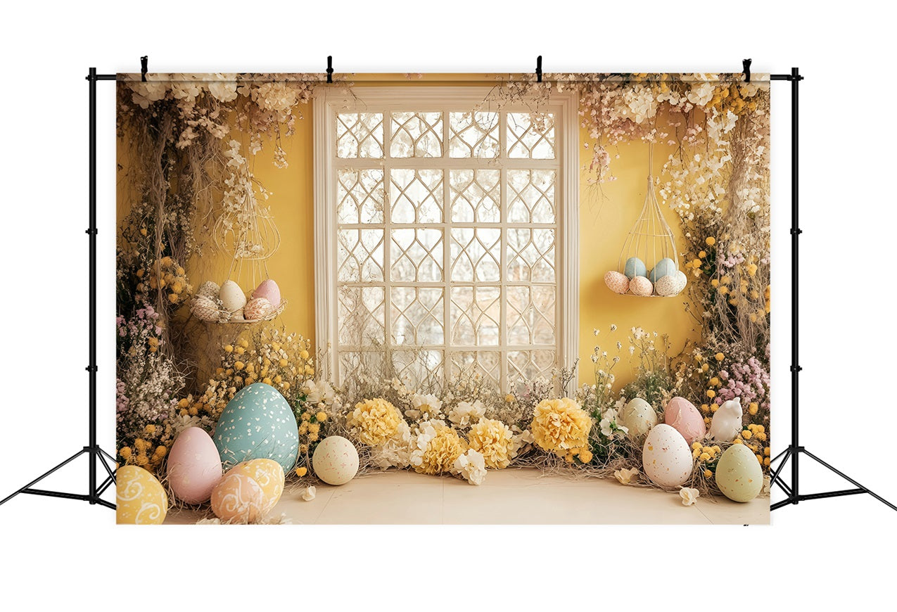 Ostern Backdrops Bilder Festliche Kranz Ei Szene Hintergrund BRP1-263