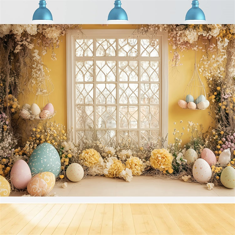 Ostern Backdrops Bilder Festliche Kranz Ei Szene Hintergrund BRP1-263