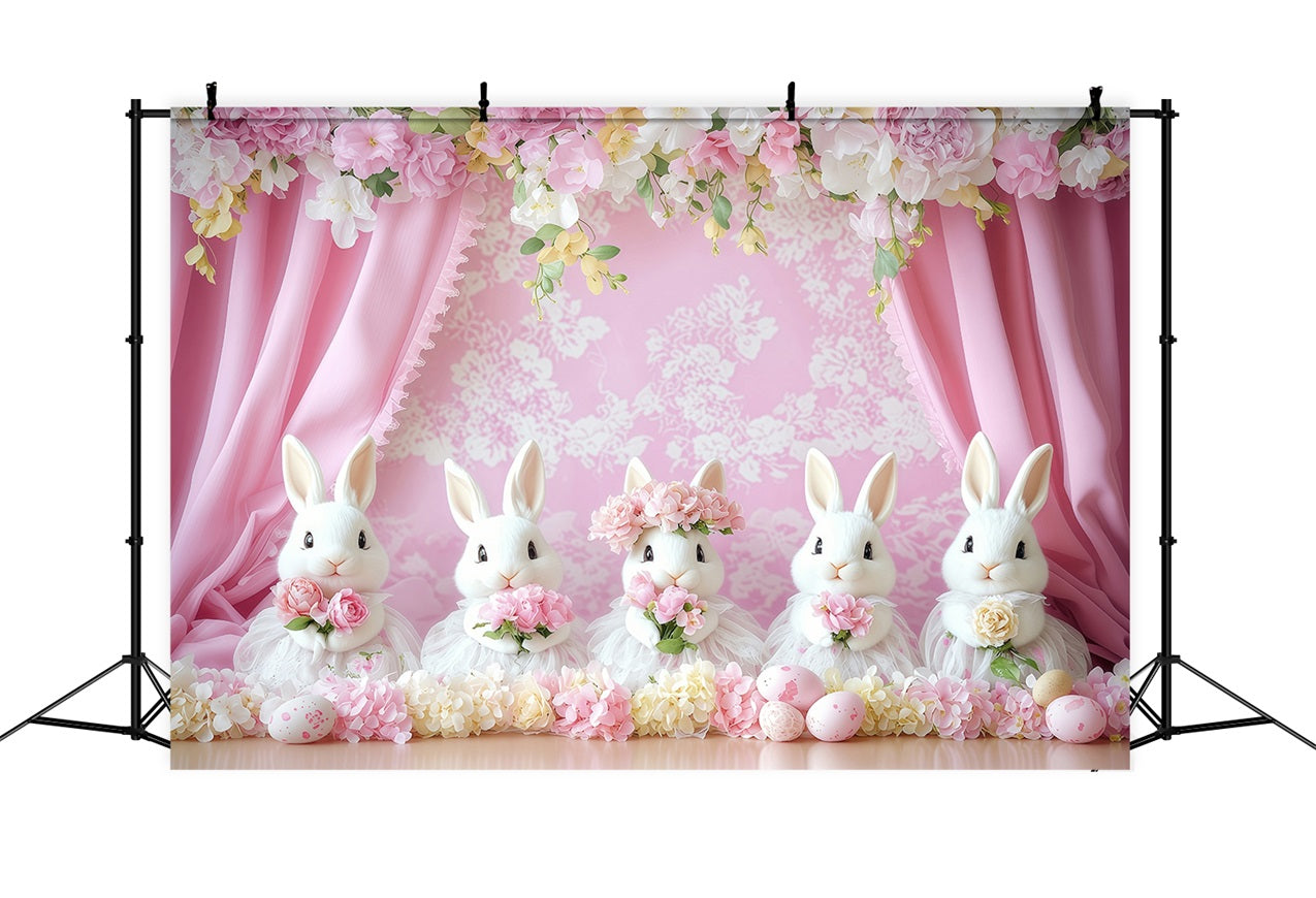 Backdrop Ostern Rosa Hase Feier Backdrop BRP1-275