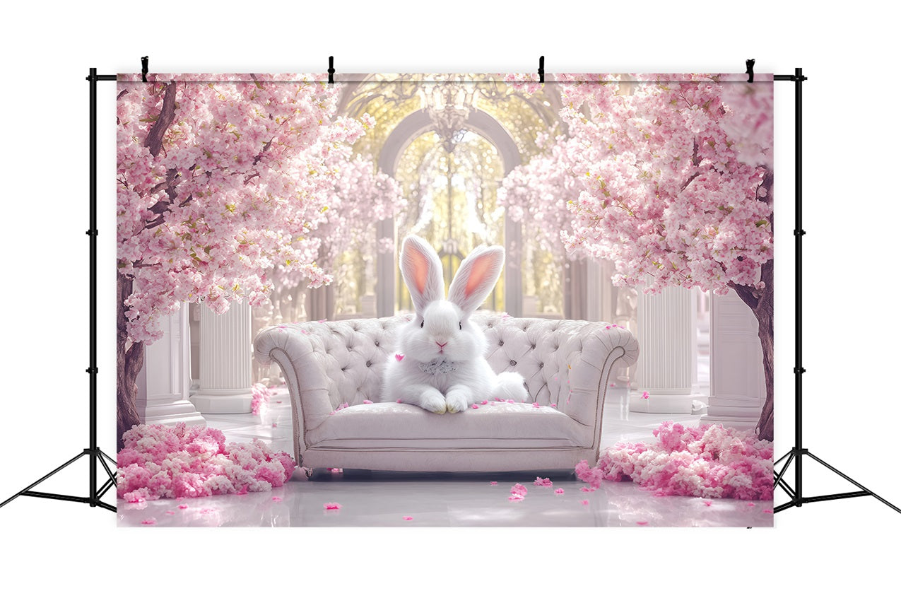 Ostern Backdrops Fotografie Hase Kirschblüten Palast Backdrop BRP1-297