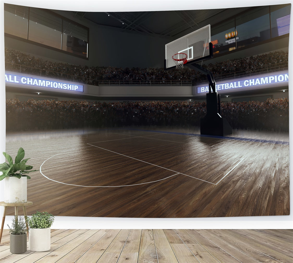 Basketball-Fotohintergrund Lebendiger Stadion-Reifen-Hintergrund BRP1-324