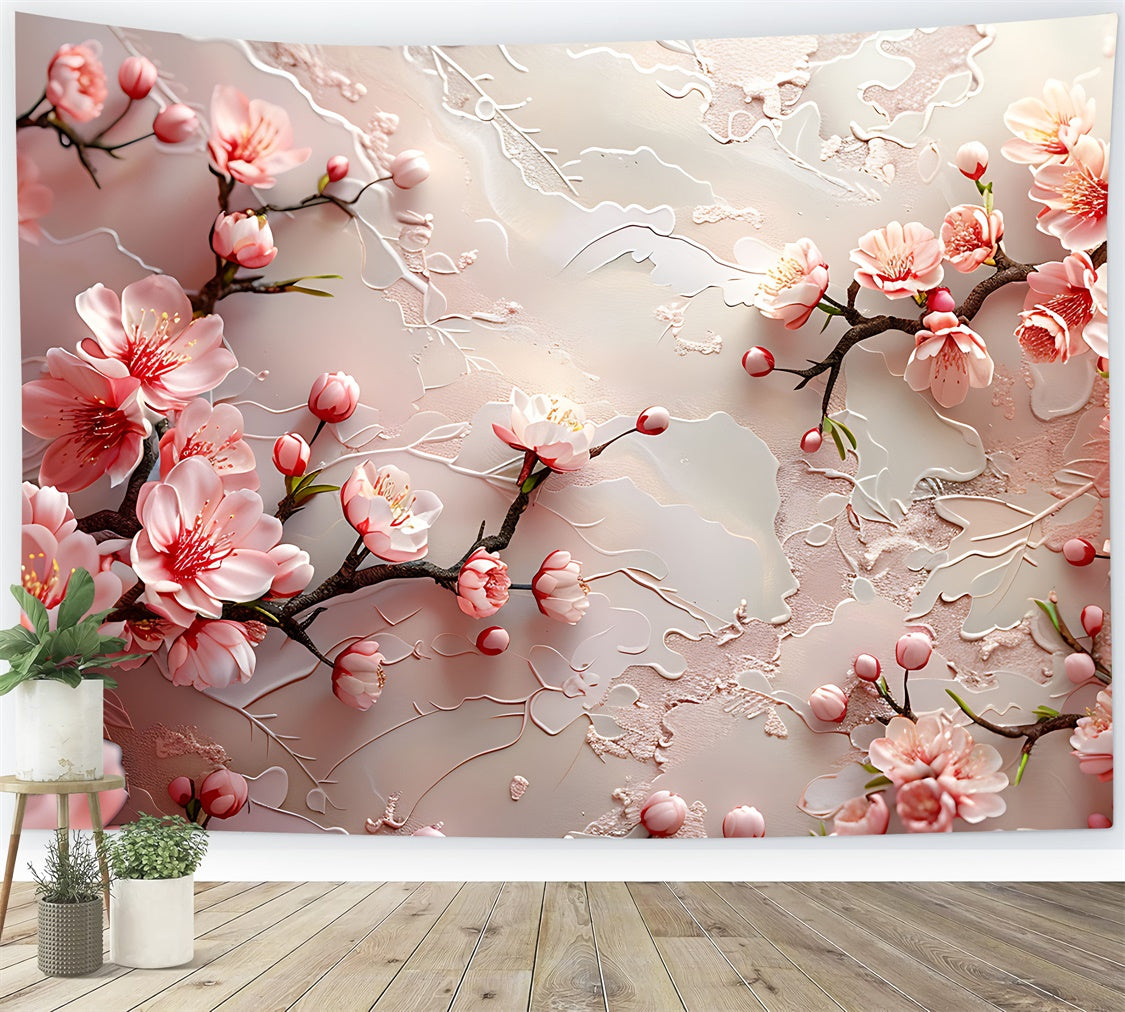 Floral Fotografie Hintergrund Kirschblüte Texturierte Hintergrund BRP1-372
