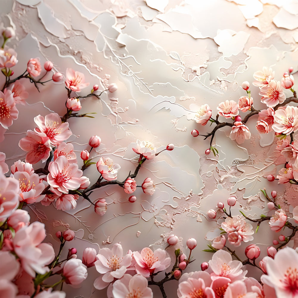 Floral Fotografie Hintergrund Kirschblüte Texturierte Hintergrund BRP1-372
