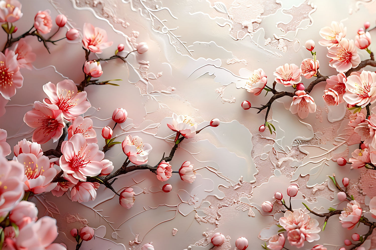 Floral Fotografie Hintergrund Kirschblüte Texturierte Hintergrund BRP1-372