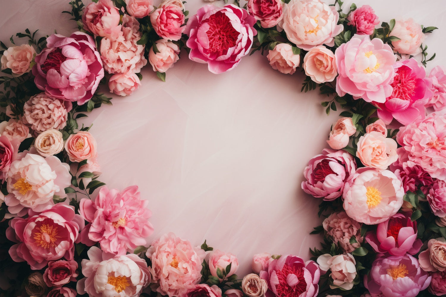 Fotohintergrund Floral Romantisch Floral Rand Rosa Hintergrund BRP1-373