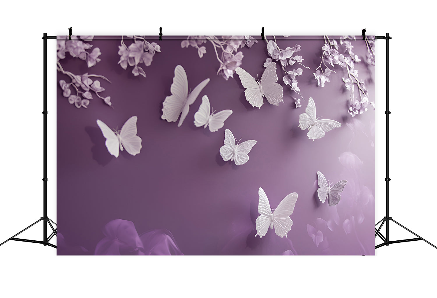 Boudoir Backdrop Zarte Orchidee Schmetterling Hintergrund BRP1-456