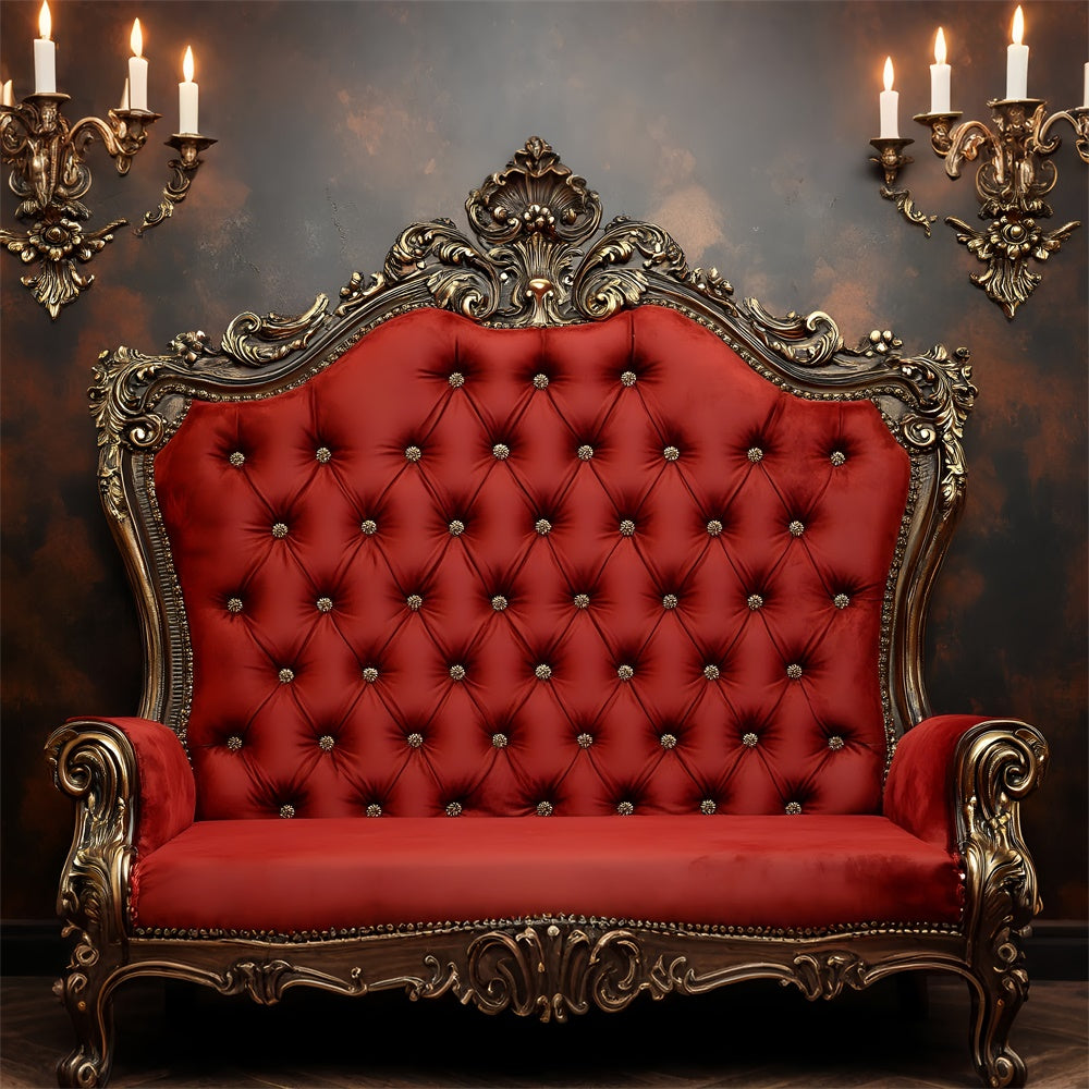 Boudoir Hintergrund Ideen Vintage Rot Tufted Chair Hintergrund BRP1-483