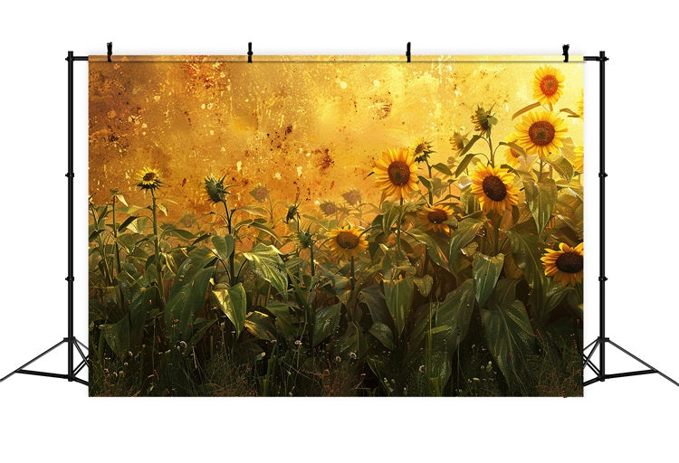 Herbst Hintergründe Sonnenblumen Goldenes Licht Hintergrund BRP10-251