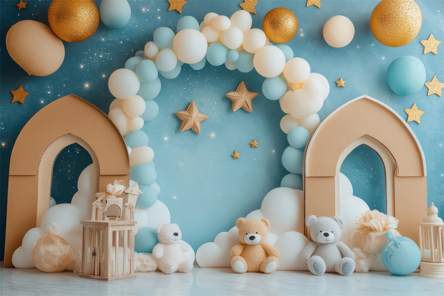 Happy Birthday Hintergrund Teddybär Wunderland Hintergrund BRP10-322