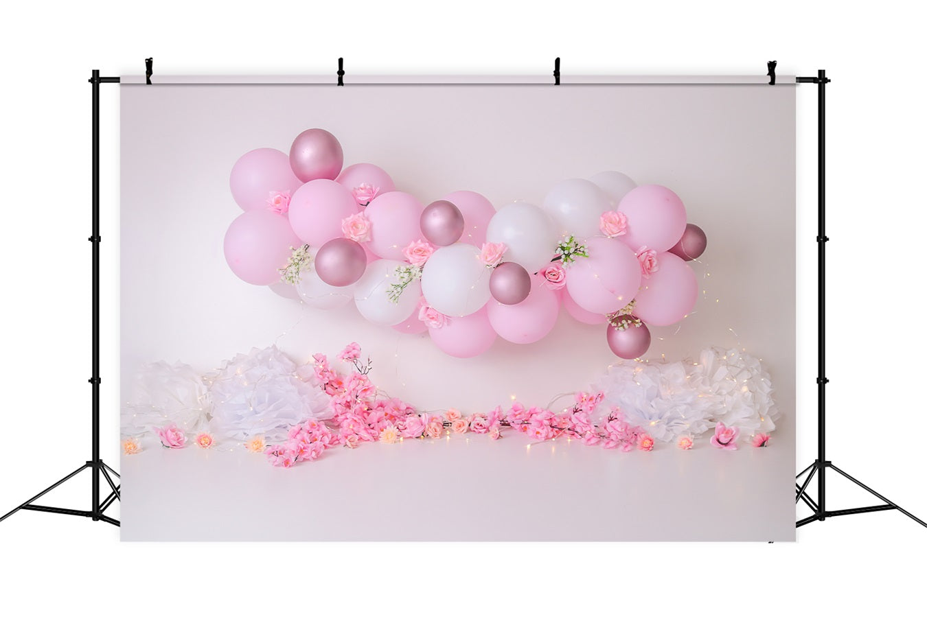 Rosa Geburtstag Hintergrund Rose Ballongirlande Hintergrund BRP10-338