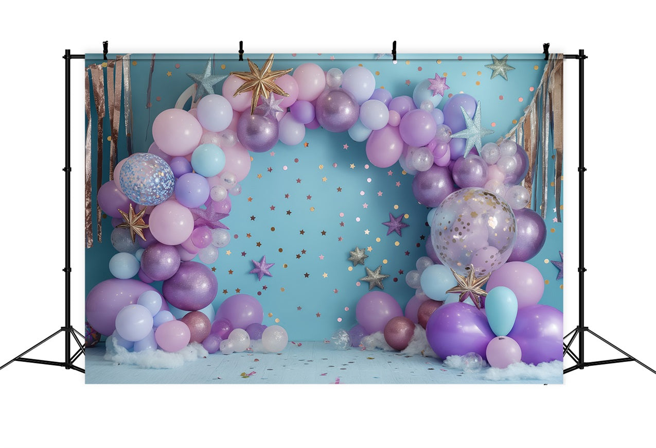 Hintergrund für Geburtstagsparty Sternennacht Ballonhintergrund BRP10-360