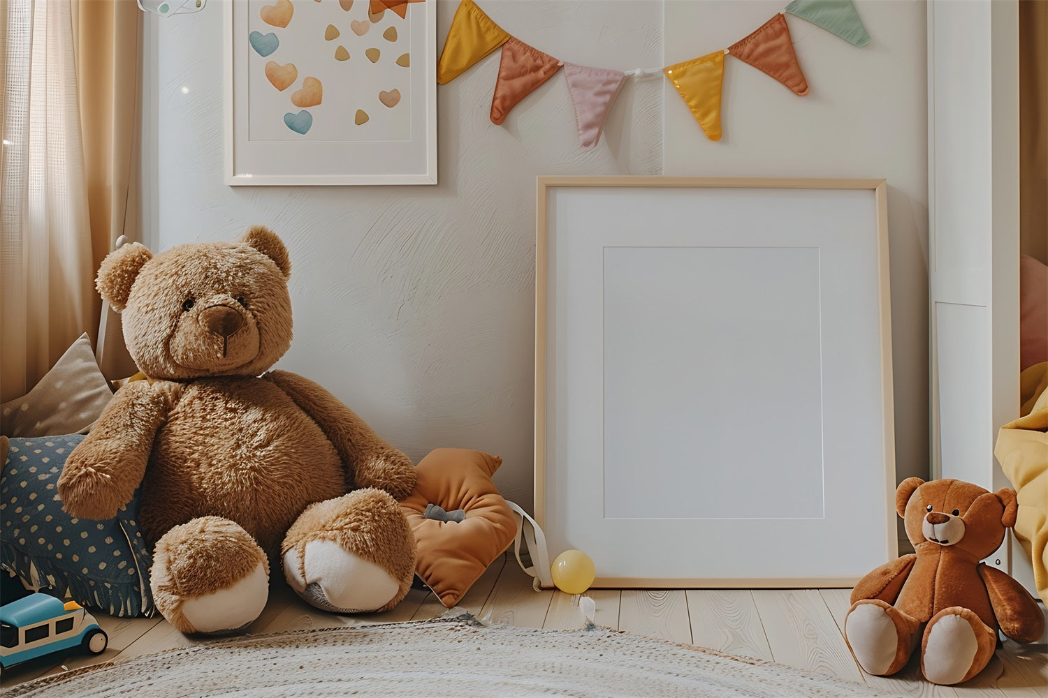 Boho Kinderzimmer Teddybär Backdrop BRP10-88