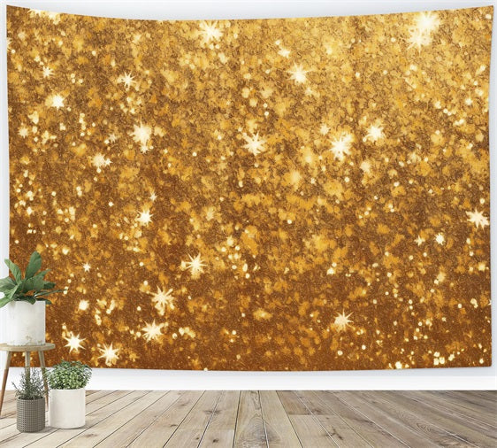 Weihnachten Fotohintergrund Gold Glitter Glow Bokeh Backdrop BRP11-137