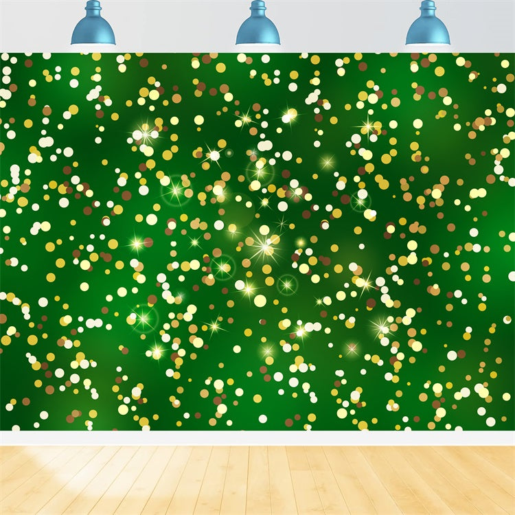 Fotografie Weihnachten Backdrops Sterne Glühen Golden Bokeh Backdrop BRP11-143