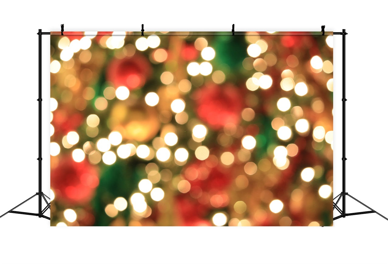 Weihnachten Fotografie Backdrop Grün Gold Bokeh Akzente Backdrop BRP11-144