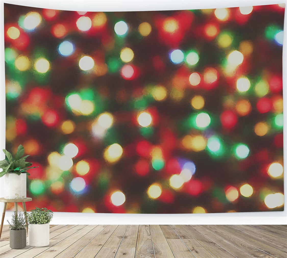 Stoff Weihnachten Backdrops Grün Rot Bokeh Lichter Backdrop BRP11-149