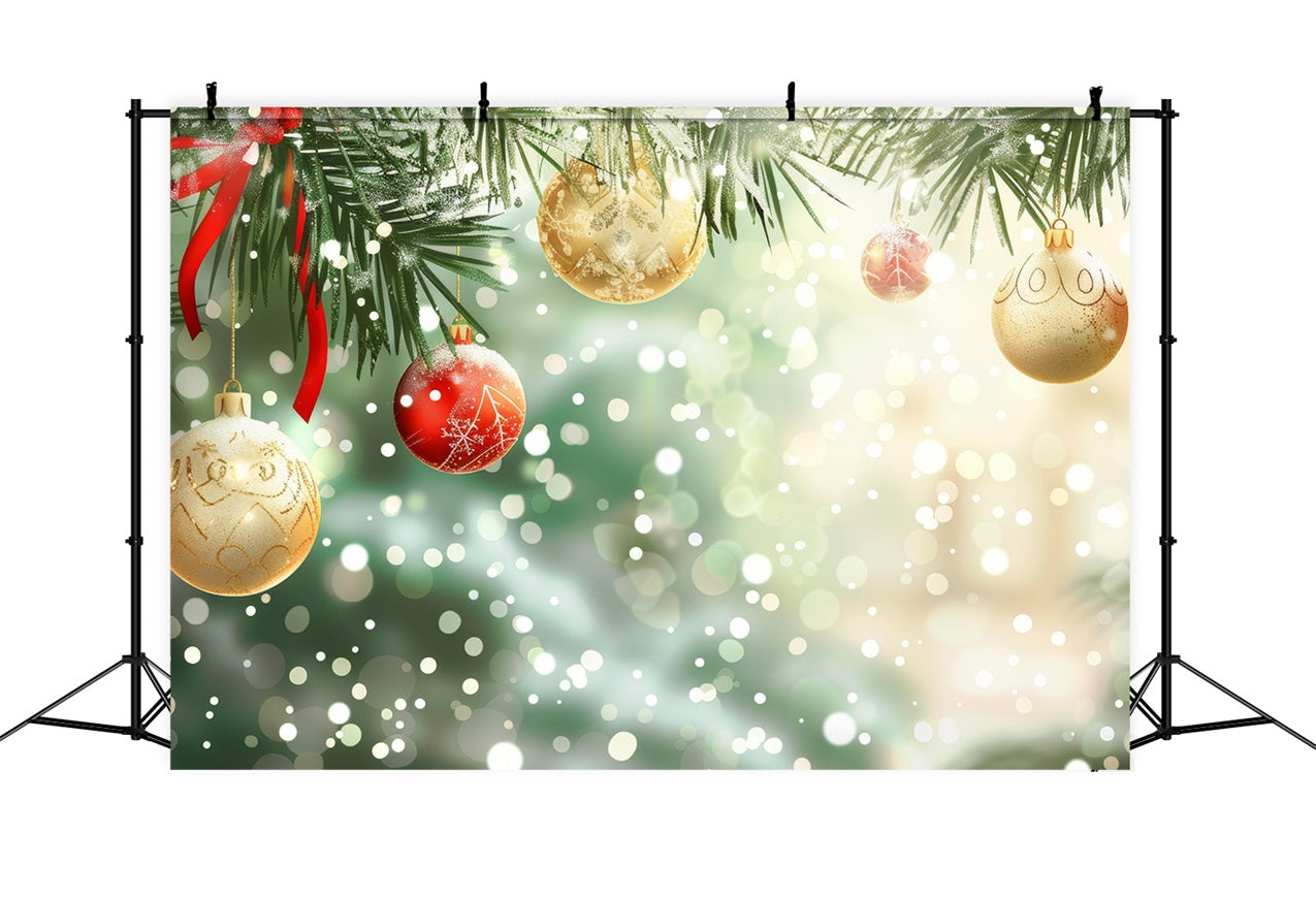 Weihnachtsparty-Hintergrund funkelnde Tannengirlande Ornament-Hintergrund BRP11-153