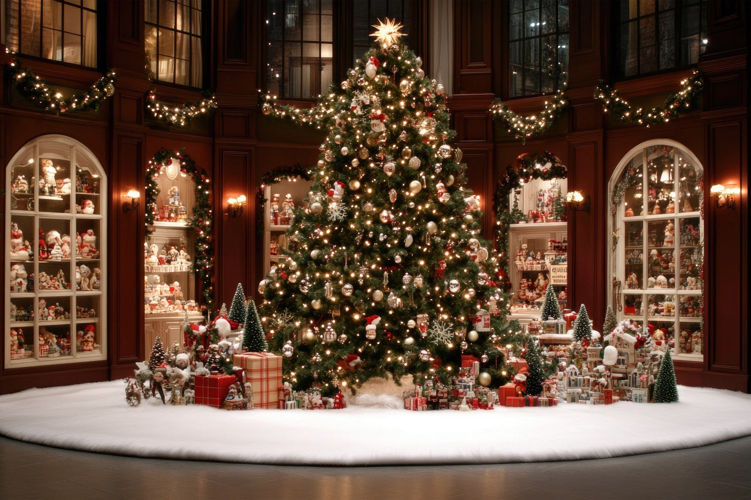 Weihnachtsbaum Fotohintergrund Lavish Celebration Backdrop BRP11-204