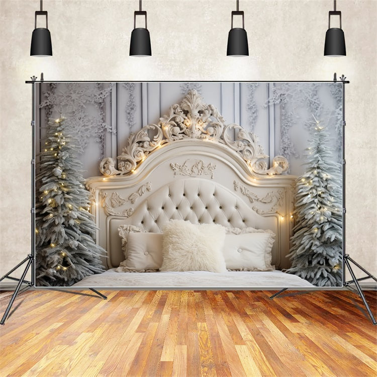 Weiße Weihnachten Backdrops Schlafzimmer Winter Touch Backdrop BRP11-253