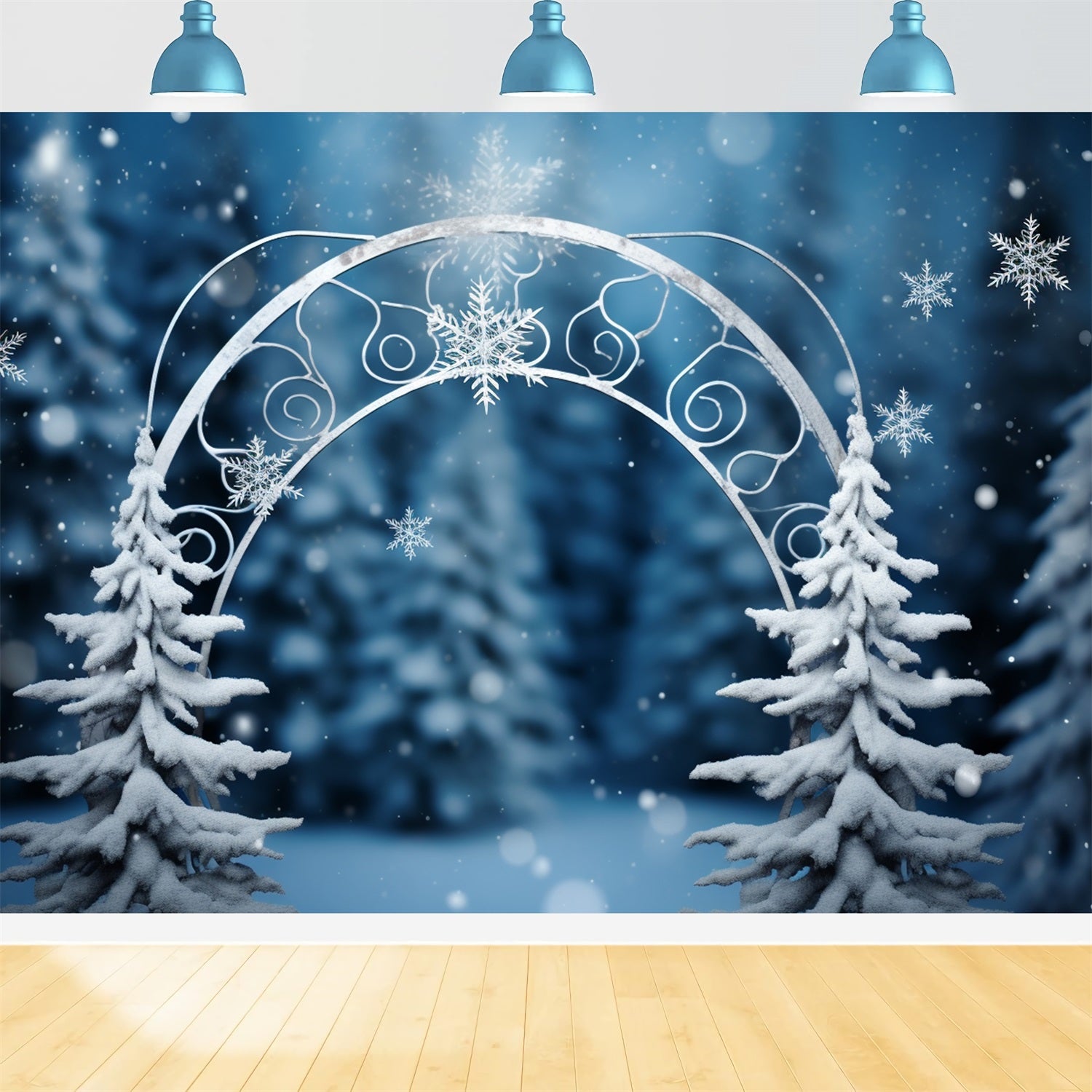 Winter Wonderland Hintergrund Enchanted Forest Arch Hintergrund BRP11-262