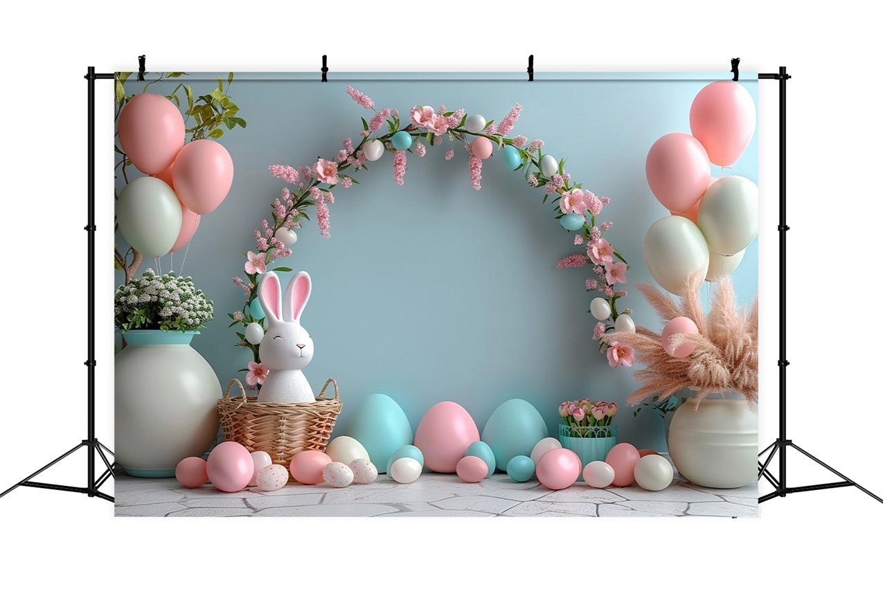 Ostern Bunny Hintergrund Ei Ballon Girlande Hintergrund BRP11-352