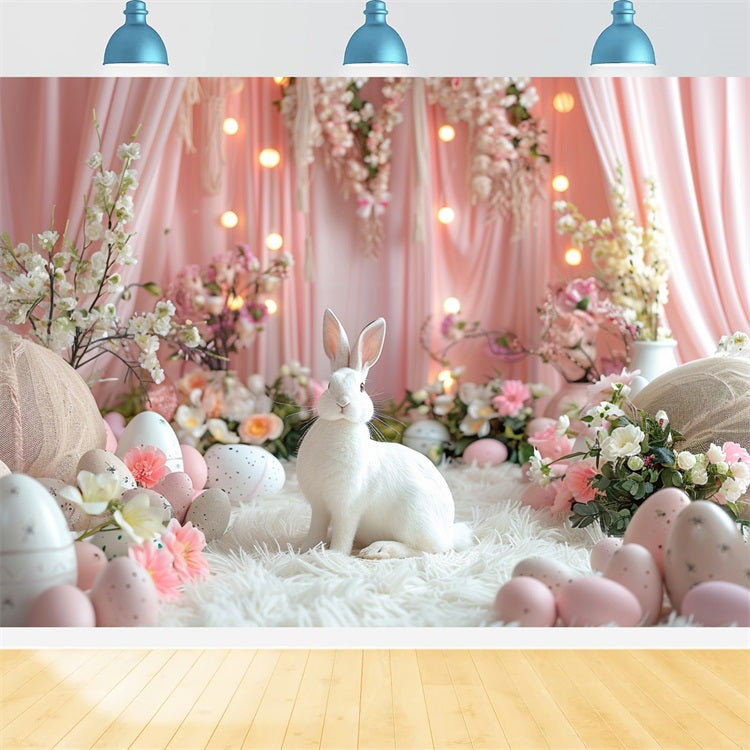 Ostern Bunny Hintergrund Eier Floral Wonderland Hintergrund BRP11-353