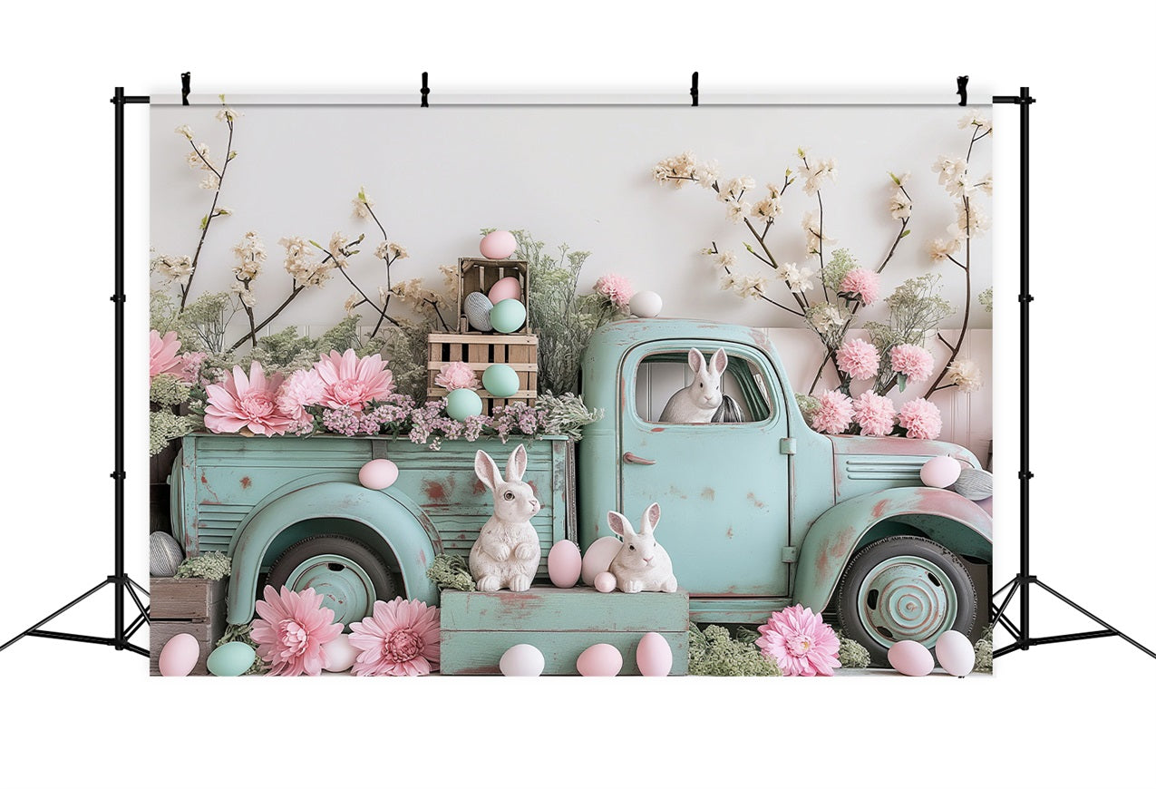 Ostern Bilder Hintergrund Truck Eier Hase Hintergrund BRP11-365