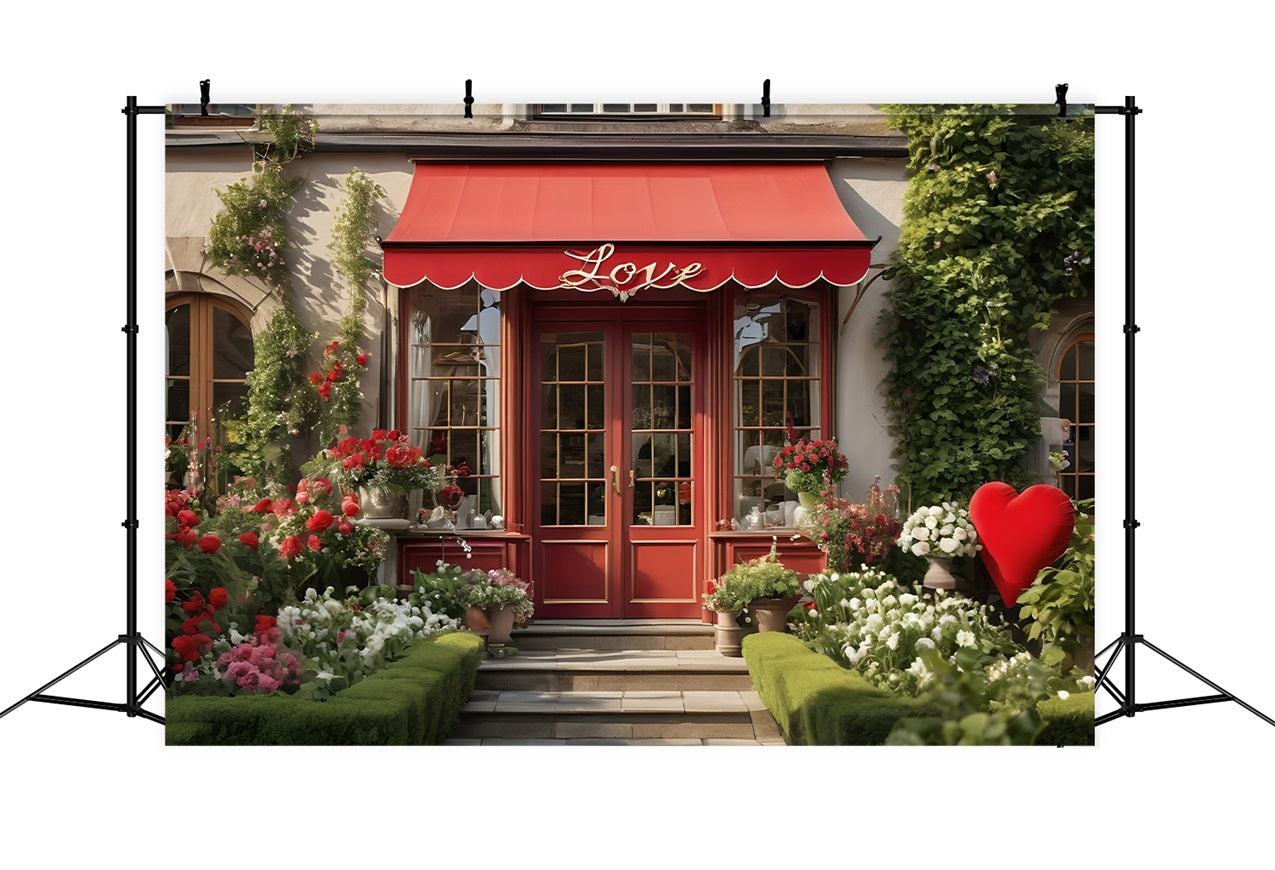 Valentine Backdrop Garten Liebe Shop Fotografie Hintergrund BRP11-376