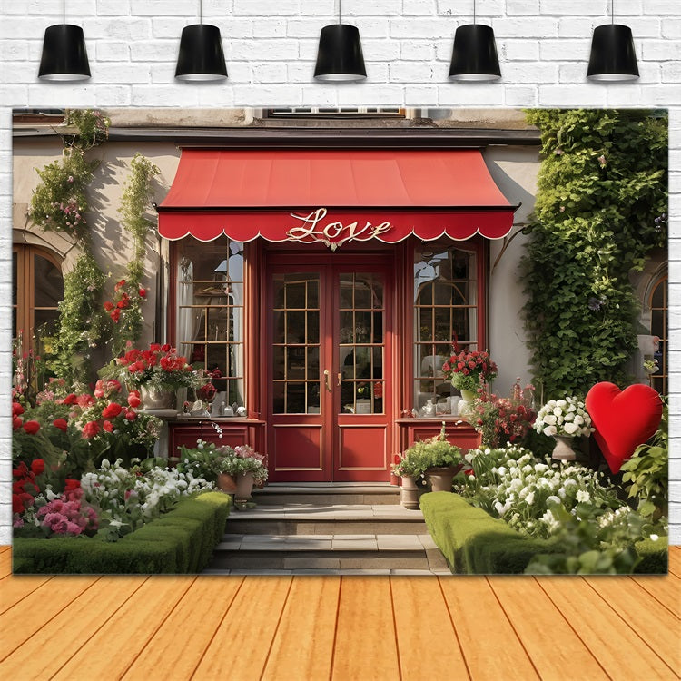 Valentine Backdrop Garten Liebe Shop Fotografie Hintergrund BRP11-376