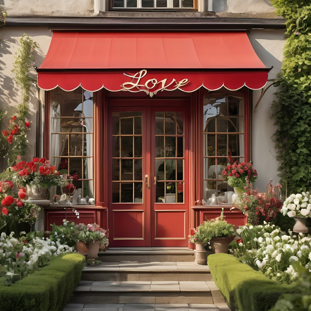 Valentine Backdrop Garten Liebe Shop Fotografie Hintergrund BRP11-376