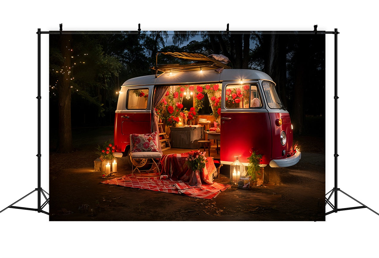 Valentinstag Backdrop Ideen Picknick Rot Van Backdrop BRP11-410