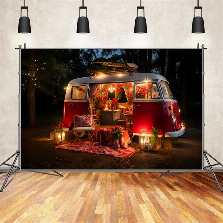 Valentinstag Backdrop Ideen Picknick Rot Van Backdrop BRP11-410