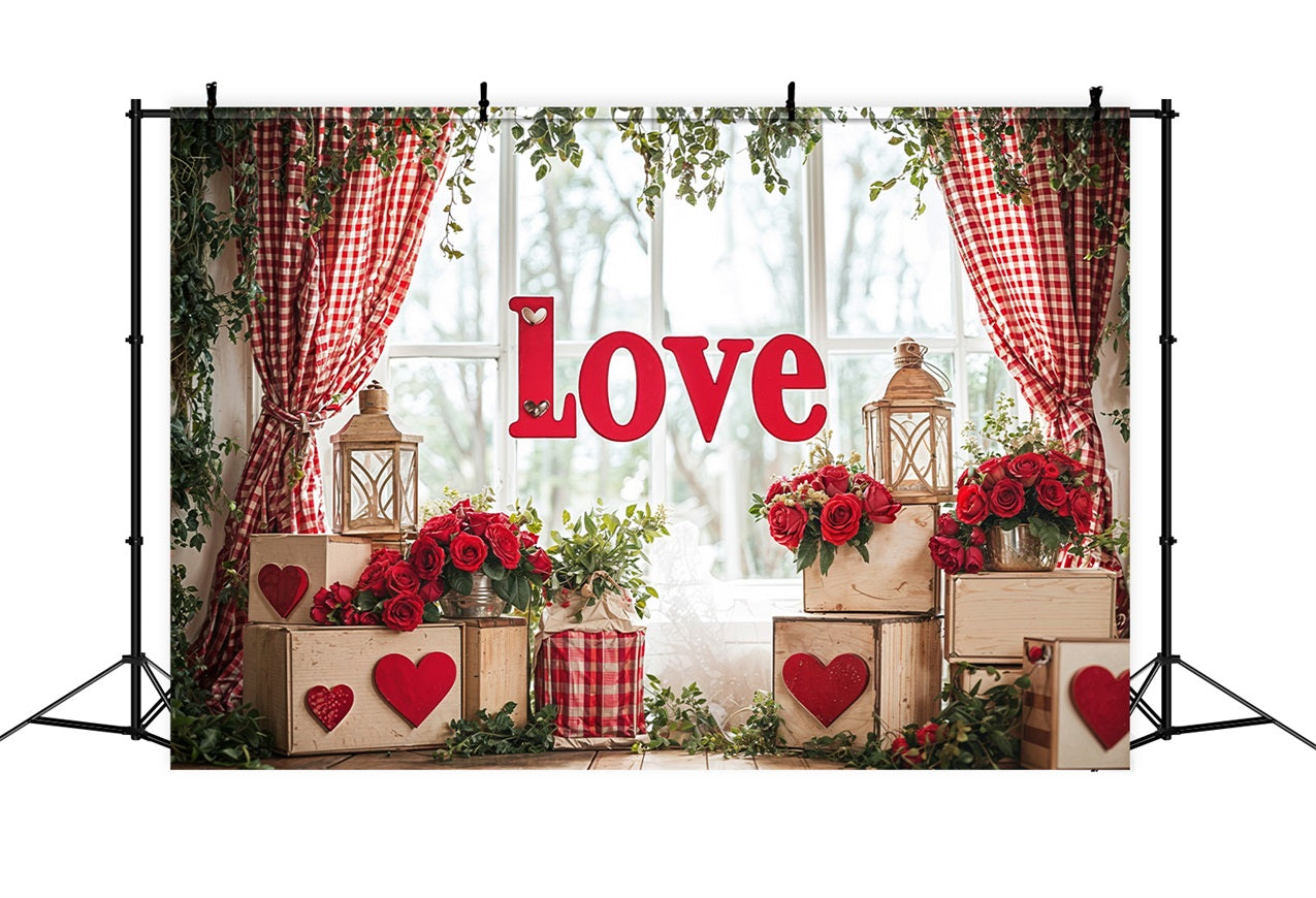 Valentine Backdrop Liebe Dekor Lebendige Rosen Backdrop BRP11-417