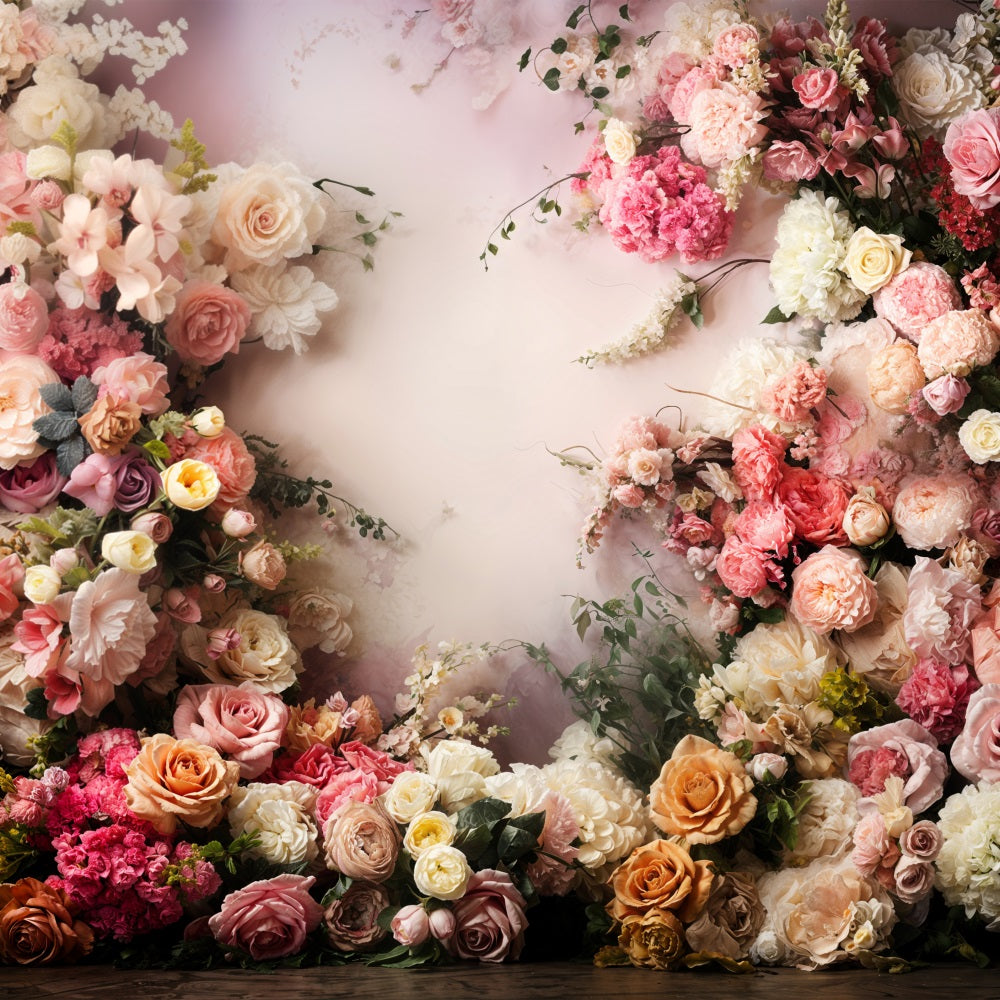 Valentinstag Backdrops Blumenarrangement Wand Backdrop BRP11-440