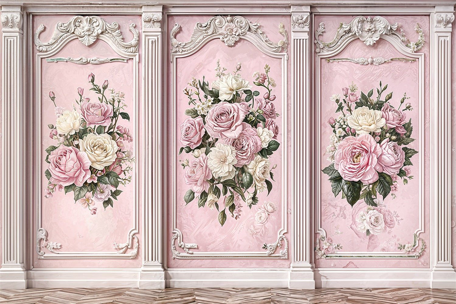 Fotografie Vintage Backdrop Rosa Rose Retro Wand Backdrop BRP11-579