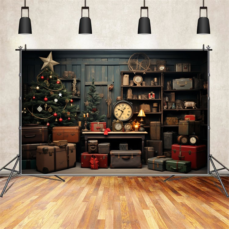 Weihnachten Santa's Werkstatt Weihnachtsdekoration Hintergrund BRP11-85