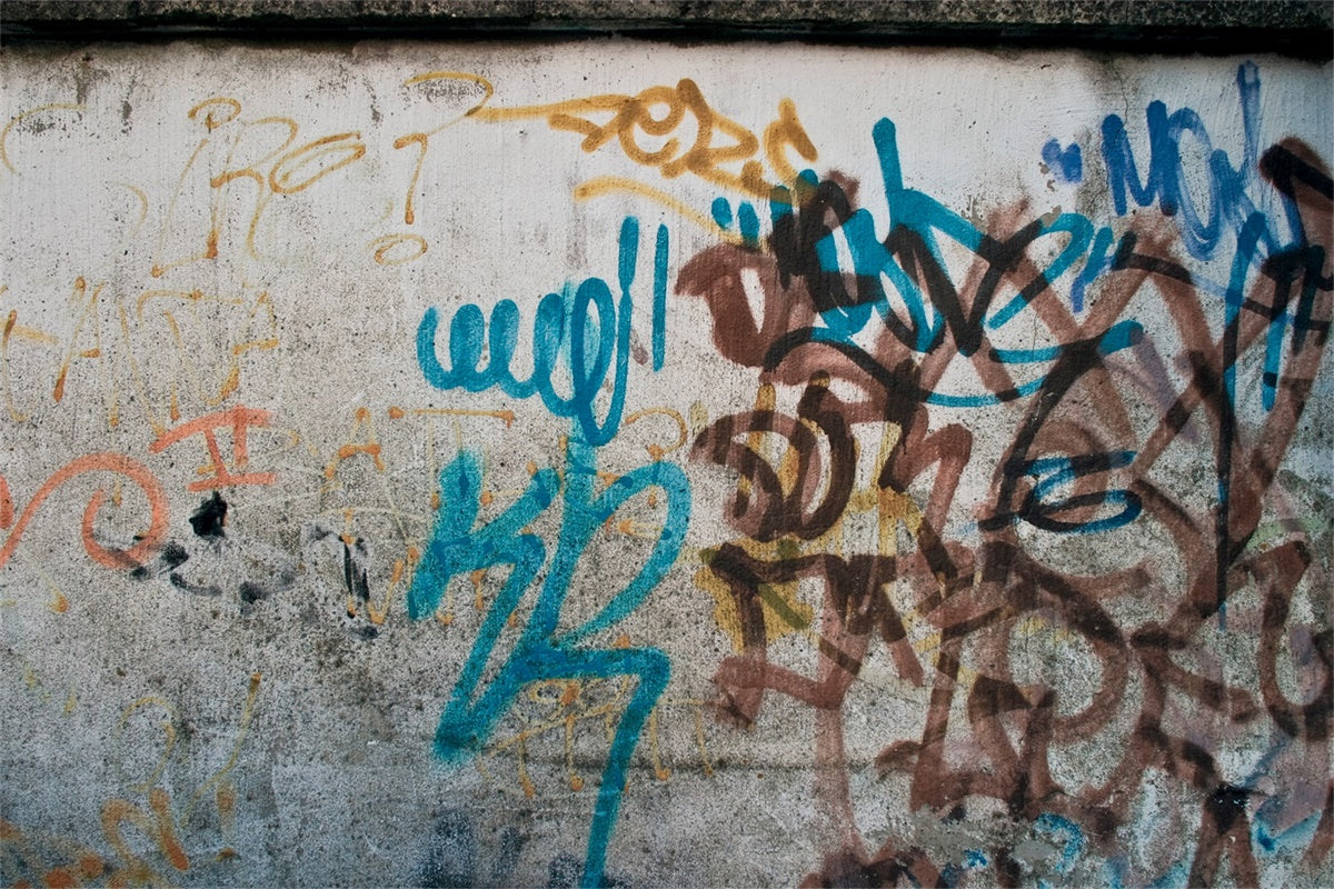 Graffiti Backdrop Fotografie Gealterte Urban Art Backdrop BRP12-120