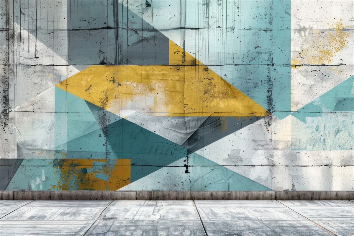 Individueller Graffiti-Hintergrund Buntes geometrisches Muster Hintergrund BRP12-129