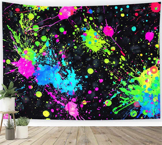 Graffiti-Hintergrund Dynamische fluoreszierende Farbe Burst Backdrop BRP12-134