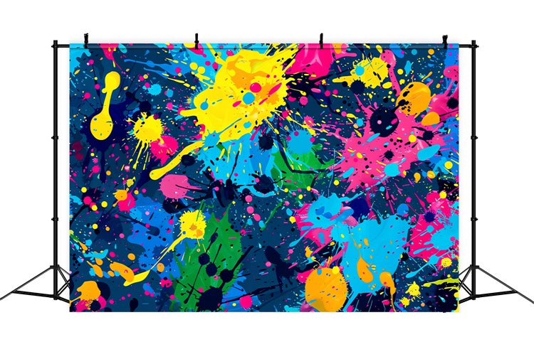 Backdrop Graffiti Bunte abstrakte Farbkleckse Backdrop BRP12-135