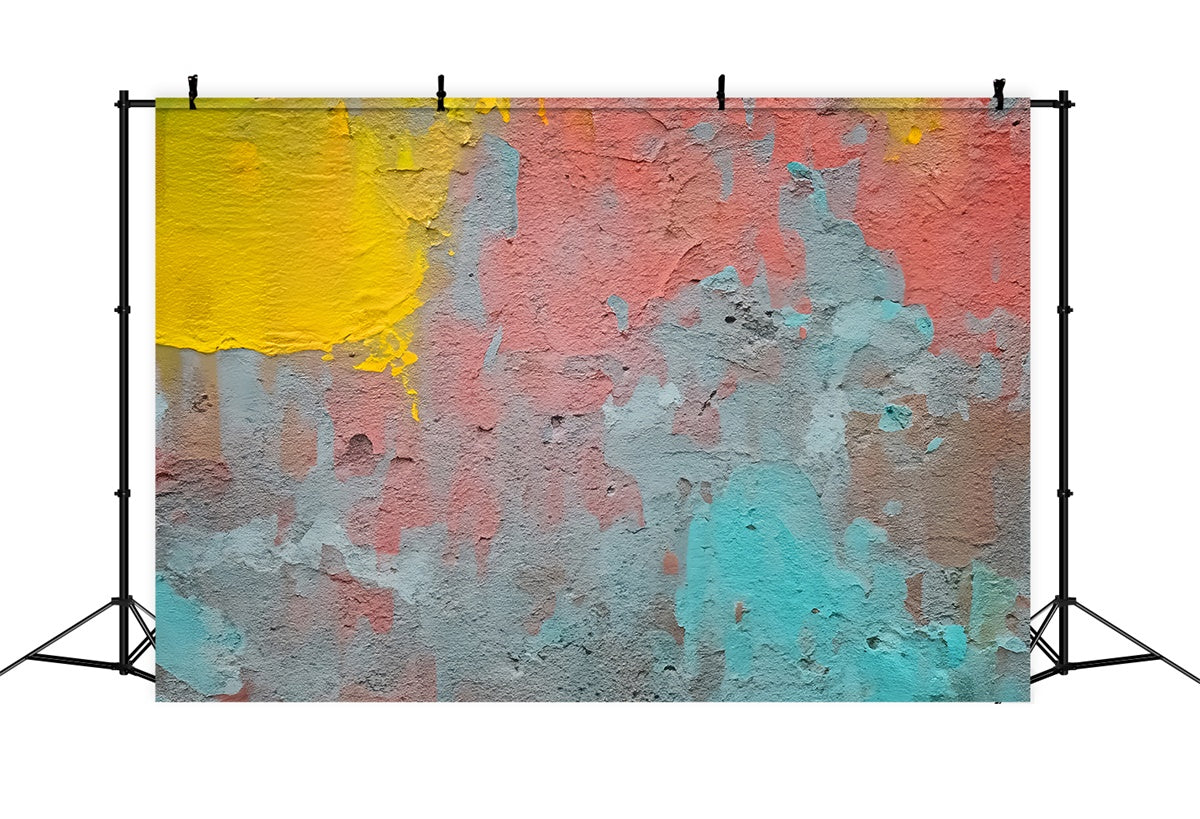 Graffiti Backdrop Patchy Color Wand Fotografie Hintergrund BRP12-145