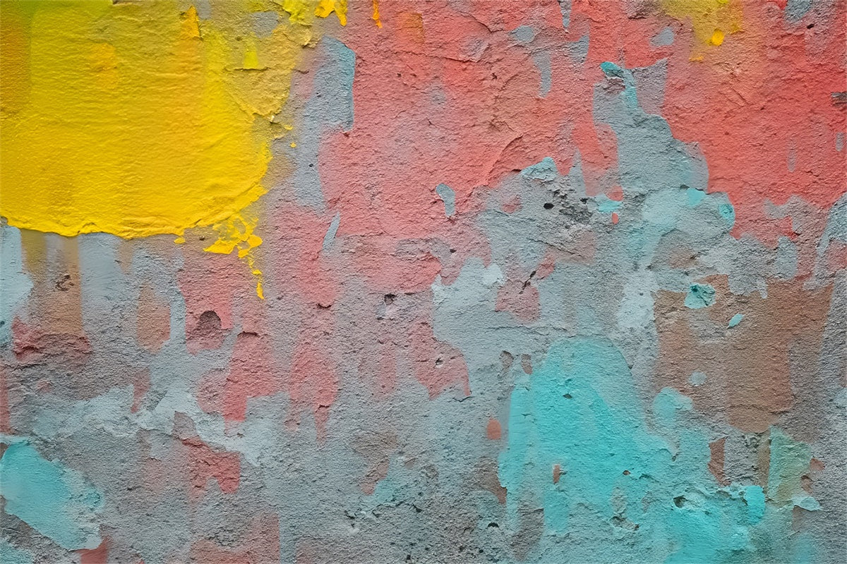 Graffiti Backdrop Patchy Color Wand Fotografie Hintergrund BRP12-145