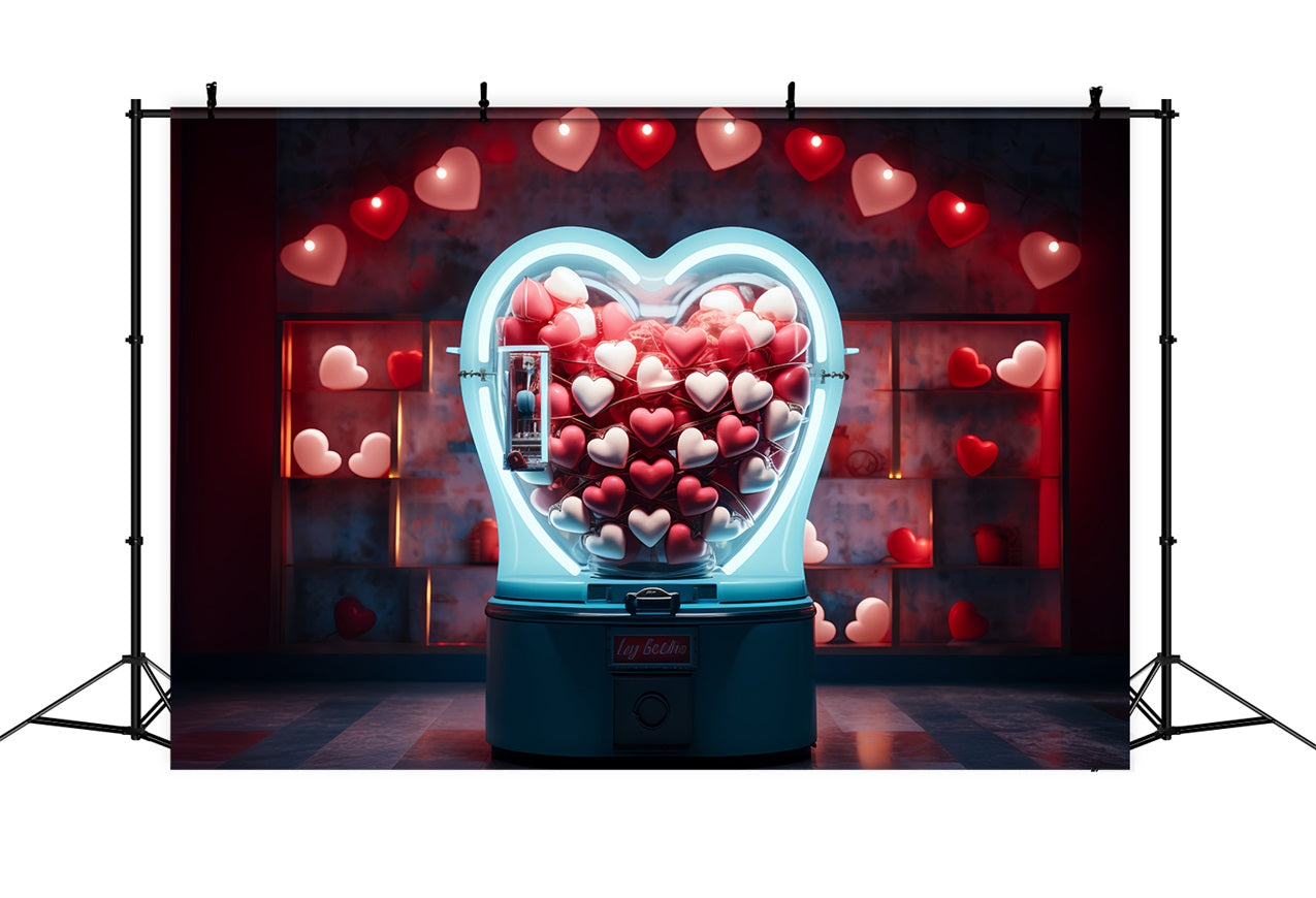 Valentinstag Fotografie Backdrop Herz geformt Candy Machine Backdrop BRP12-163